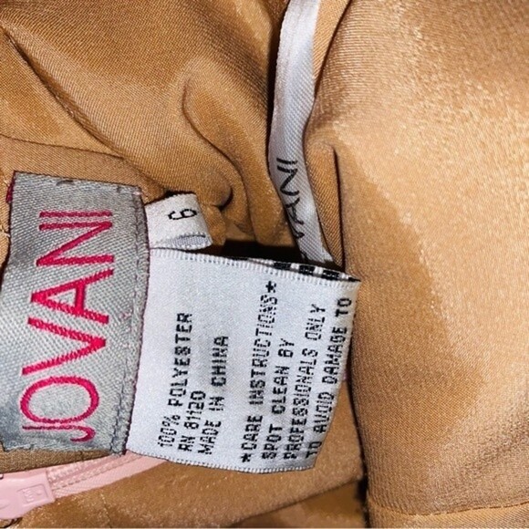 Jovani Style 49569 Fit & Flare Beaded Embroidered Mermaid Blush Gown Size 6 - Picture 12 of 16